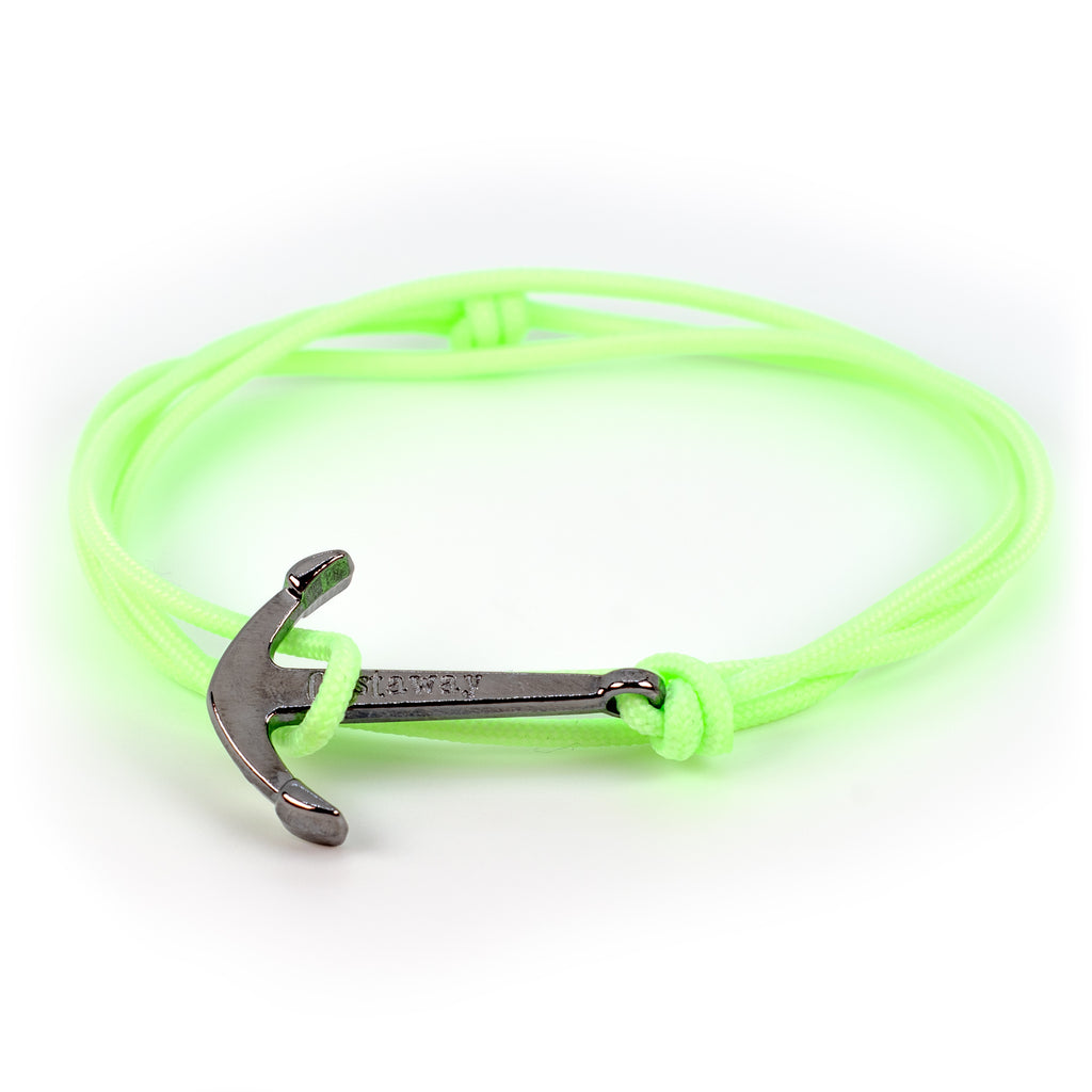 Anchor Bracelet - Glowfish Green