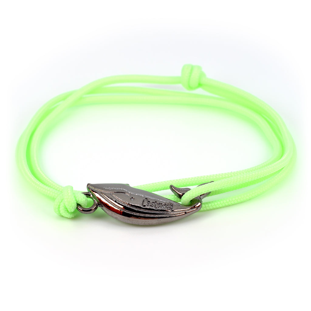 Humpback Whale Bracelet - Glowfish Green