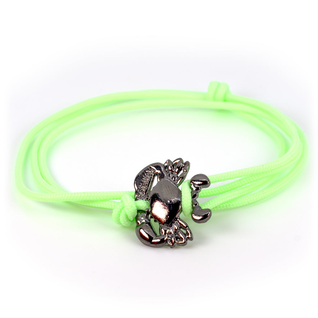 Mud Crab Bracelet - Glowfish Green