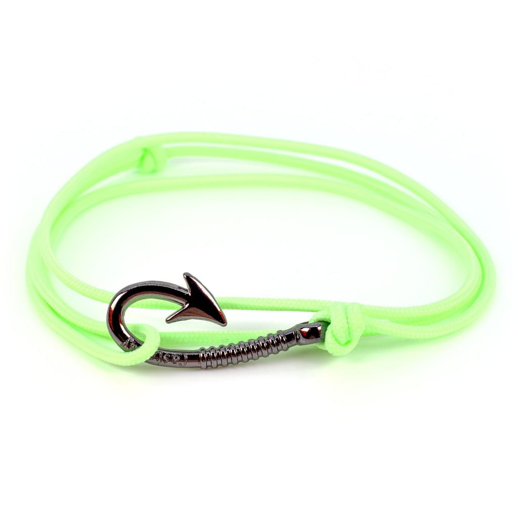 Fish Hook Bracelet - Glowfish Green