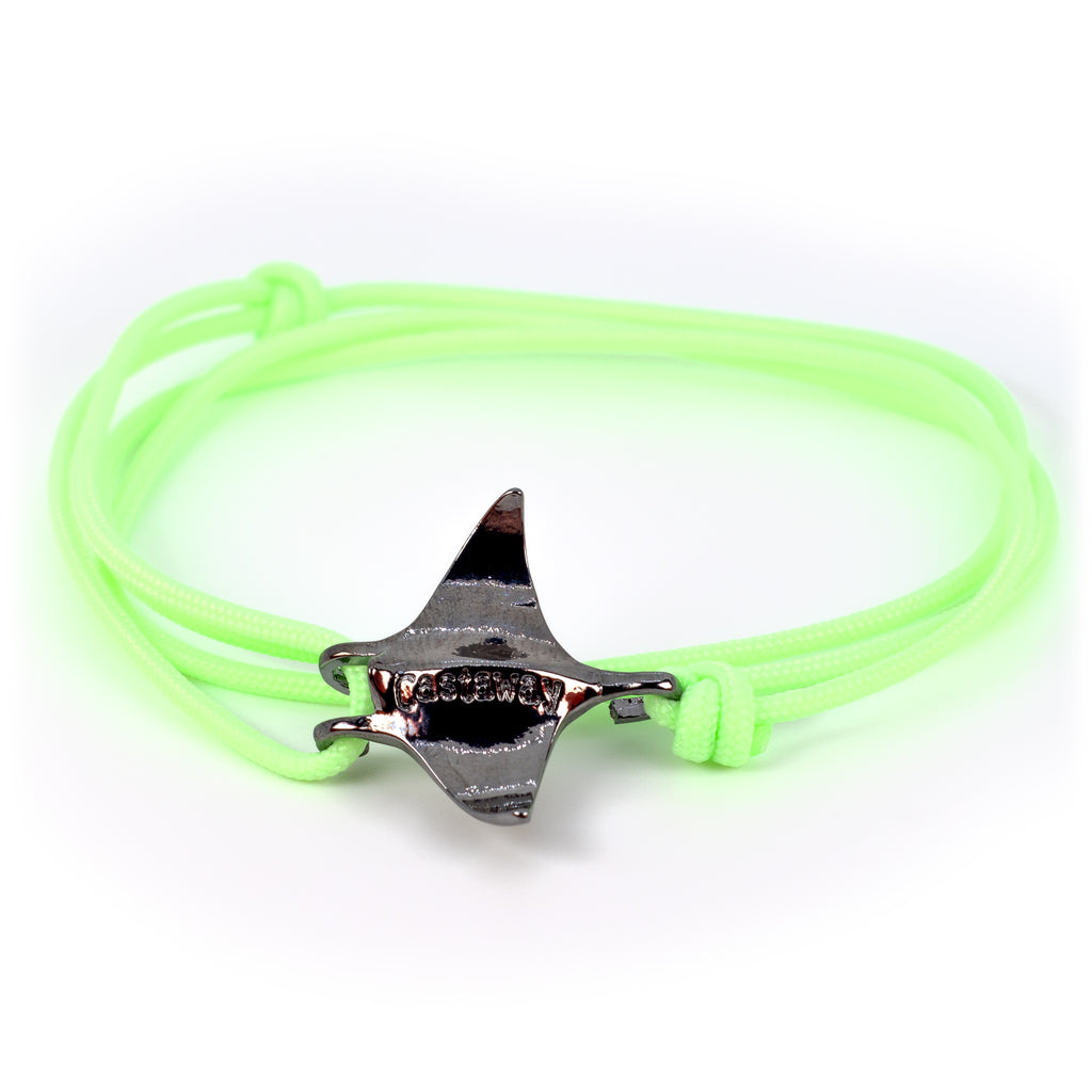 Manta Ray Bracelet - Glowfish Green