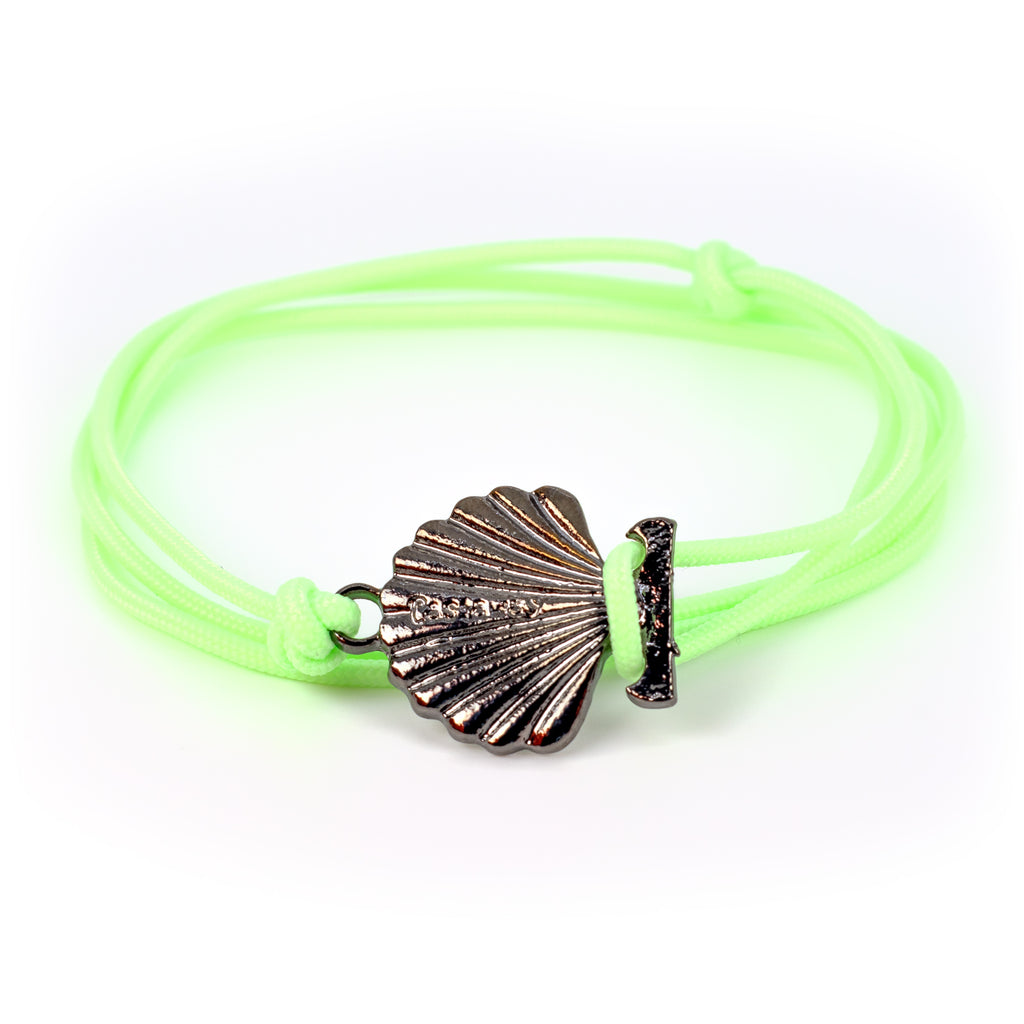 Seashell Bracelet - Glowfish Green