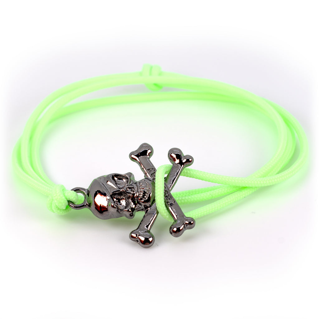 The Skullywag Bracelet - Glowfish Green