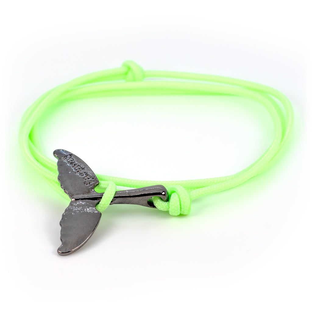 Whale Tail Bracelet - Glowfish Green