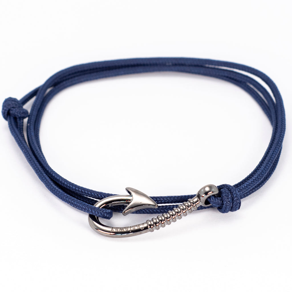Fish Hook Bracelet - Navy