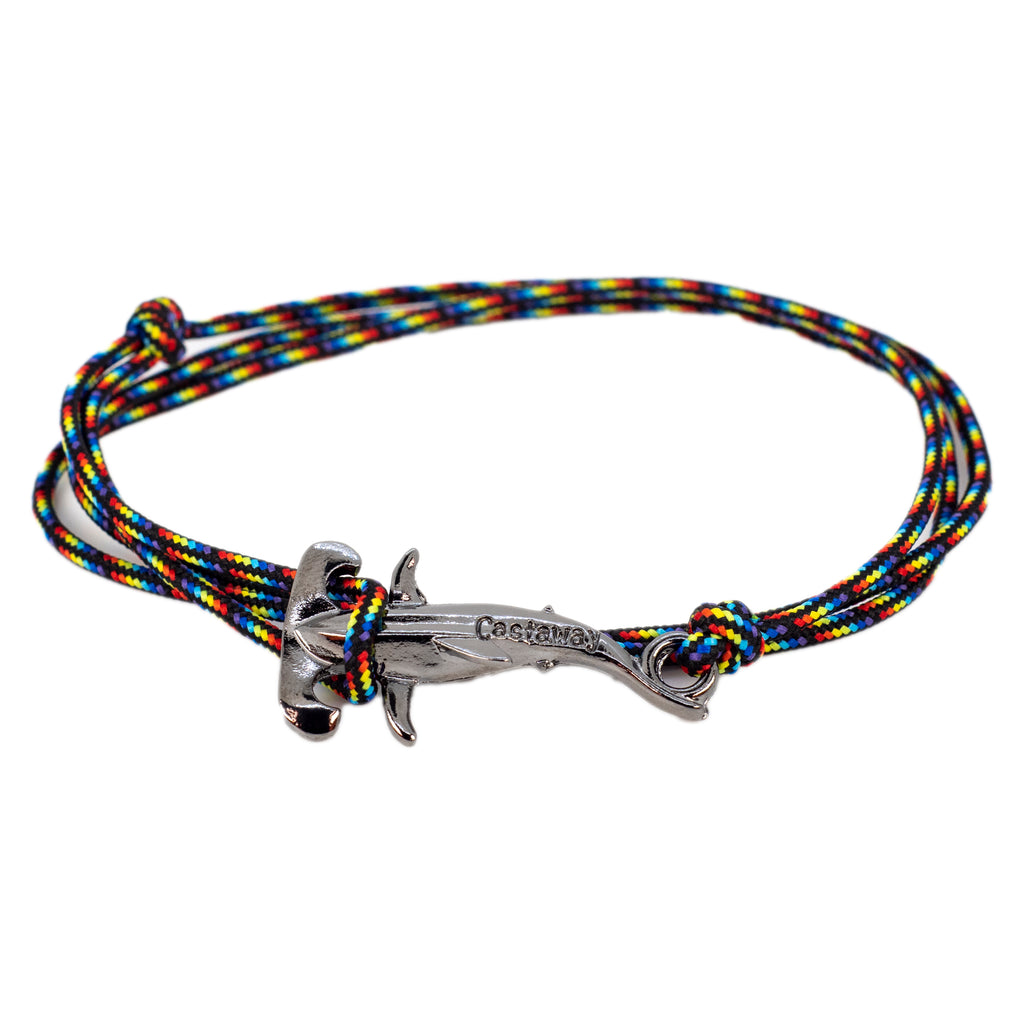 Hammerhead Shark Bracelet - Rainbow