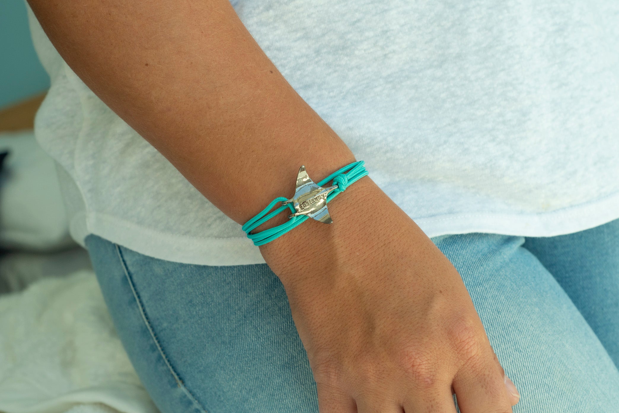 Manta Ray Bracelet - Seafoam